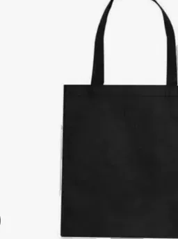 Tote Bag Kanvas Polos Hitam