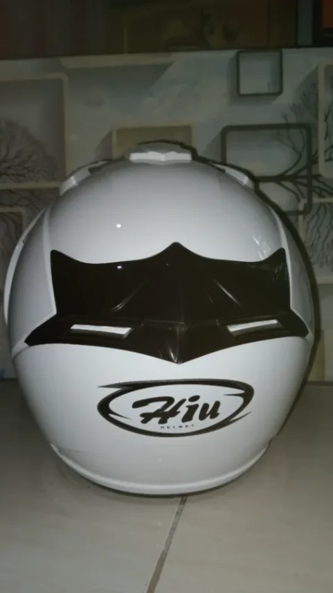 HELM HIU ARROW White DOBEL VISOR — foto 1 dari 4
