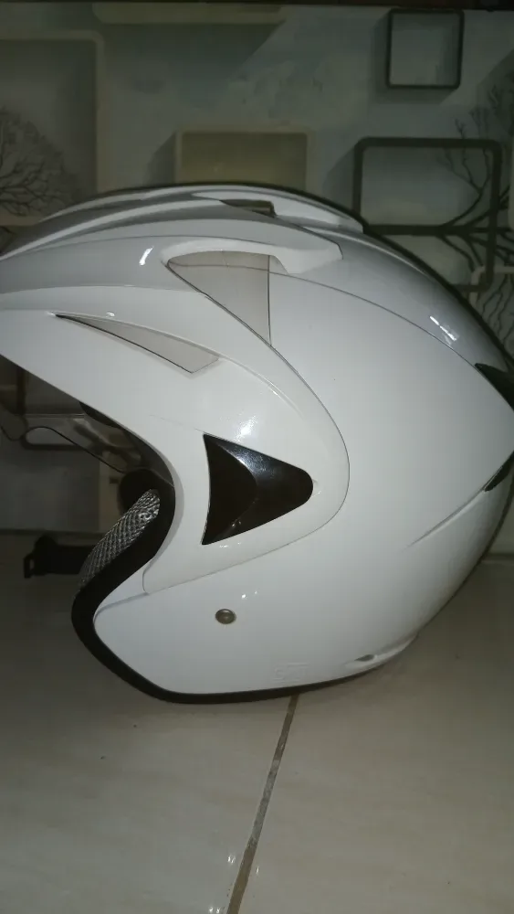 HELM HIU ARROW White DOBEL VISOR — foto 3 dari 4
