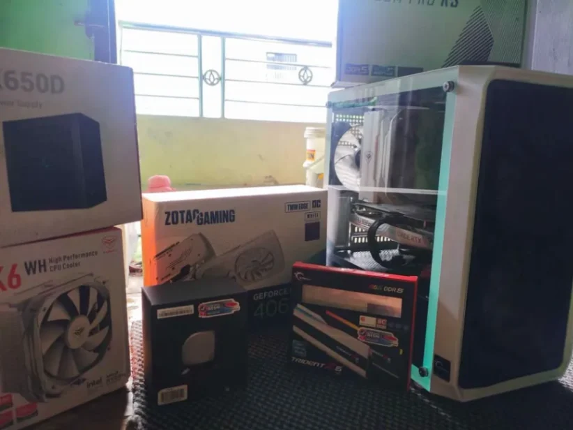 PC Gaming Ryzen 5 7500f, Rtx 4060, ram 32gb ddr5 6400mhz — foto 2 dari 3