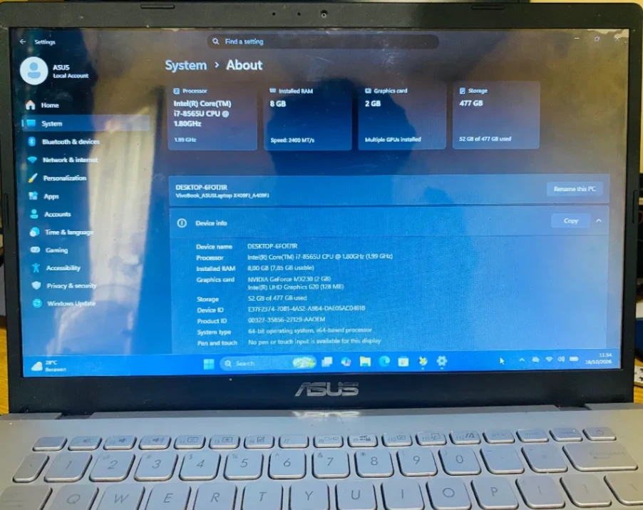 Laptop ASUS VivoBook 14