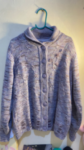 cardigan rajut oversize