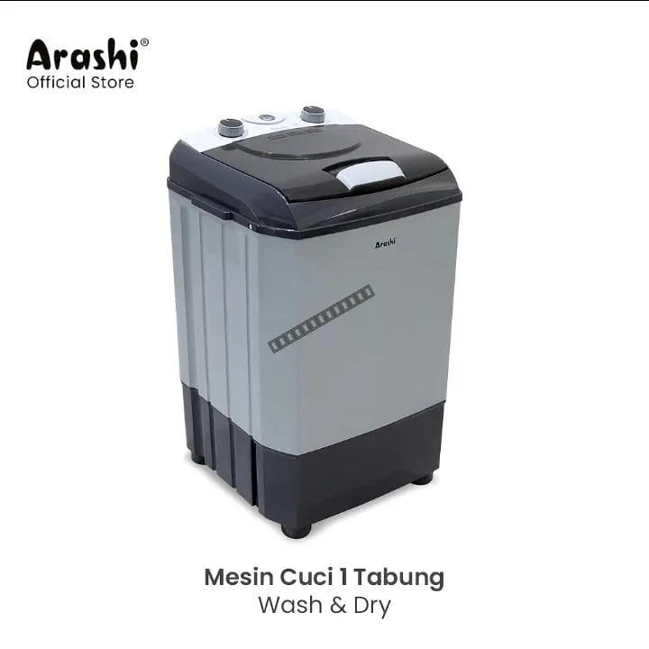Mesin Cuci 1 Tabung Arashi Wash & Dry — foto 2 dari 4